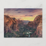 Zion Canyon National Park Postcard at Zazzle