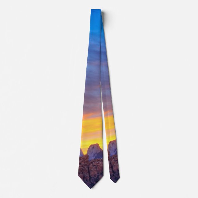 Zion Canyon Sunset Neck Tie (Front)