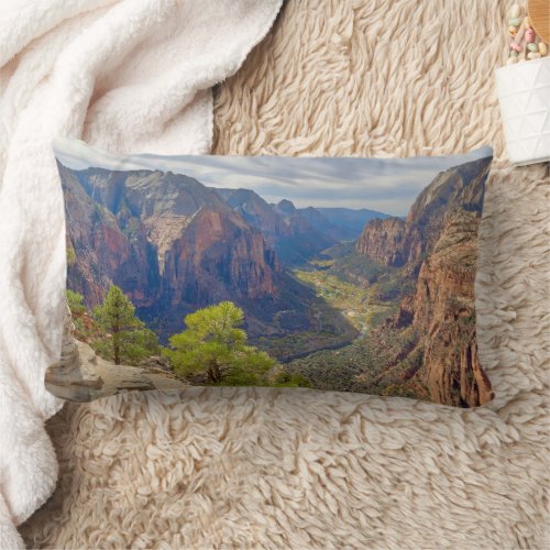 Zion Canyon  Utah Lumbar Pillow