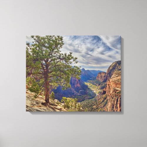 Zion Canyon View from Angels Landing Canvas Print