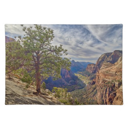 Zion Canyon View from Angels Landing Cloth Placemat