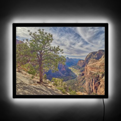 Zion Canyon View from Angels Landing LED Sign