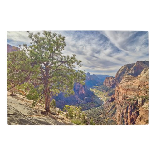 Zion Canyon View from Angels Landing Metal Print