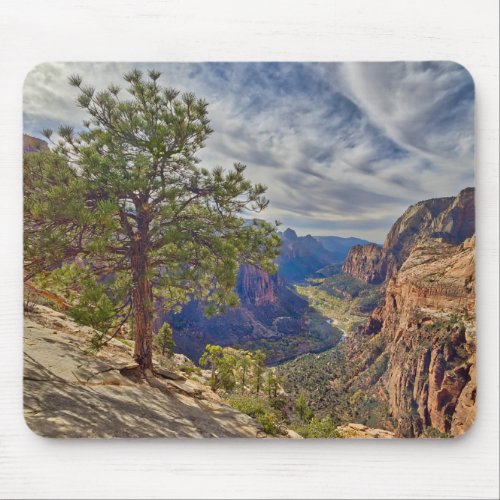 Zion Canyon View from Angels Landing Mouse Pad