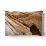 Zion Canyon Wall I Abstract Nature Photography Accessory Pouch