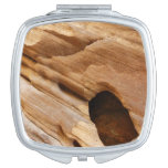 Zion Canyon Wall I Abstract Nature Photography Compact Mirror