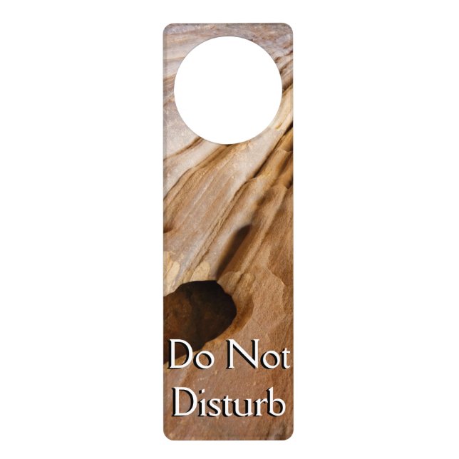 Zion Canyon Wall I Abstract Nature Photography Door Hanger (Front)