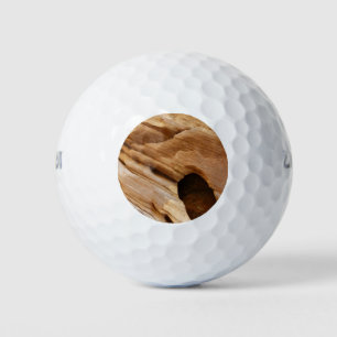 Zion Canyon Wall I Abstract Nature Photography Golf Balls