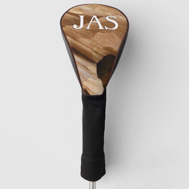 Zion Canyon Wall I Abstract Nature Photography Golf Head Cover (Front)