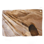 Zion Canyon Wall I Abstract Nature Photography Golf Towel
