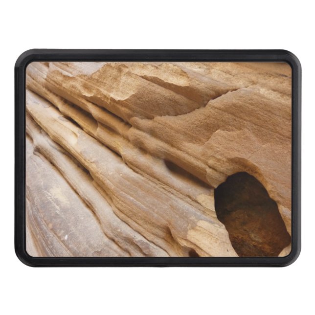 Zion Canyon Wall I Abstract Nature Photography Hitch Cover (Front)