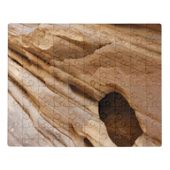 Zion Canyon Wall I Abstract Nature Photography Jigsaw Puzzle (Puzzle Horizontal)