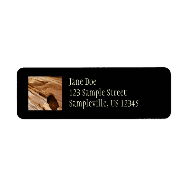 Zion Canyon Wall I Abstract Nature Photography Label (Front)