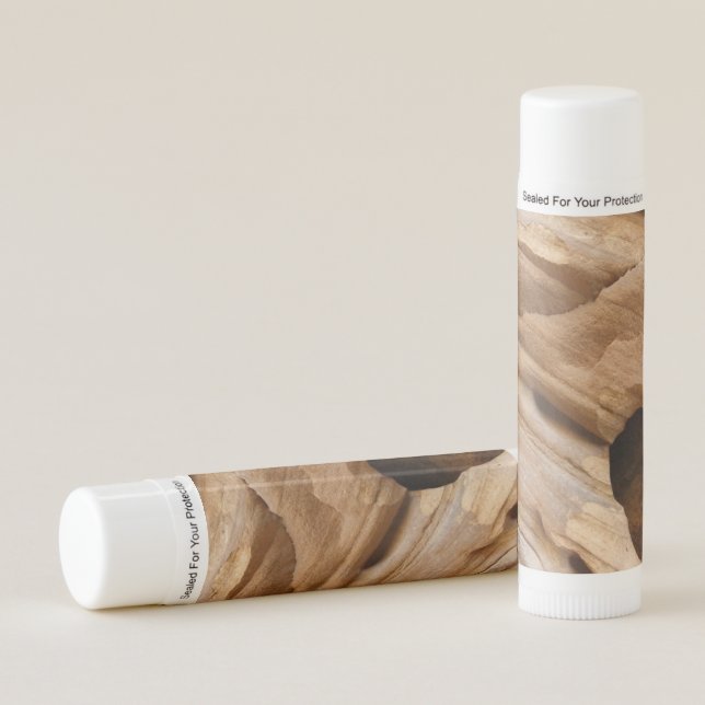 Zion Canyon Wall I Abstract Nature Photography Lip Balm (Front)