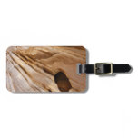 Zion Canyon Wall I Abstract Nature Photography Luggage Tag
