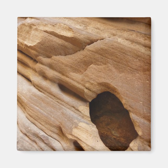 Zion Canyon Wall I Abstract Nature Photography Magnet (Front)