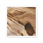 Zion Canyon Wall I Abstract Nature Photography Paper Napkins