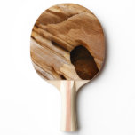 Zion Canyon Wall I Abstract Nature Photography Ping Pong Paddle