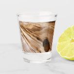 Zion Canyon Wall I Abstract Nature Photography Shot Glass