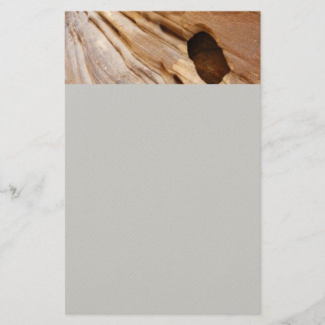 Zion Canyon Wall I Abstract Nature Photography Stationery (Front)