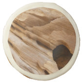 Zion Canyon Wall I Abstract Nature Photography Sugar Cookie (Front)