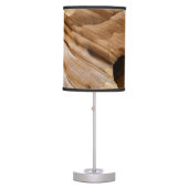 Zion Canyon Wall I Abstract Nature Photography Table Lamp (Front)