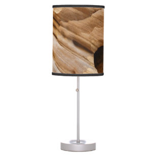 Zion Canyon Wall I Abstract Nature Photography Table Lamp
