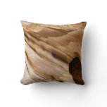 Zion Canyon Wall I Abstract Nature Photography Throw Pillow