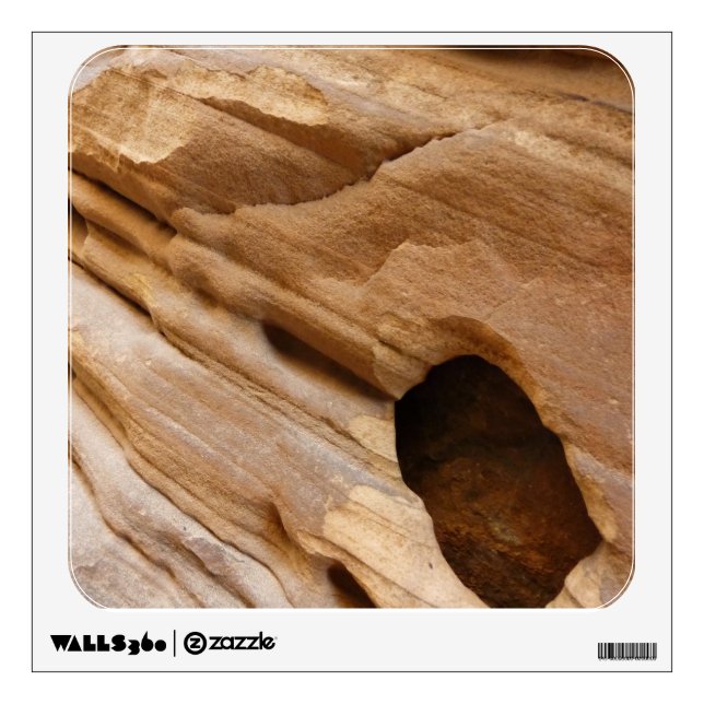 Zion Canyon Wall I Abstract Nature Photography Wall Decal (Front)