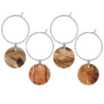 Zion Canyon Wall I Abstract Nature Photography Wine Charm