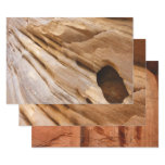 Zion Canyon Wall I Abstract Nature Photography Wrapping Paper Sheets