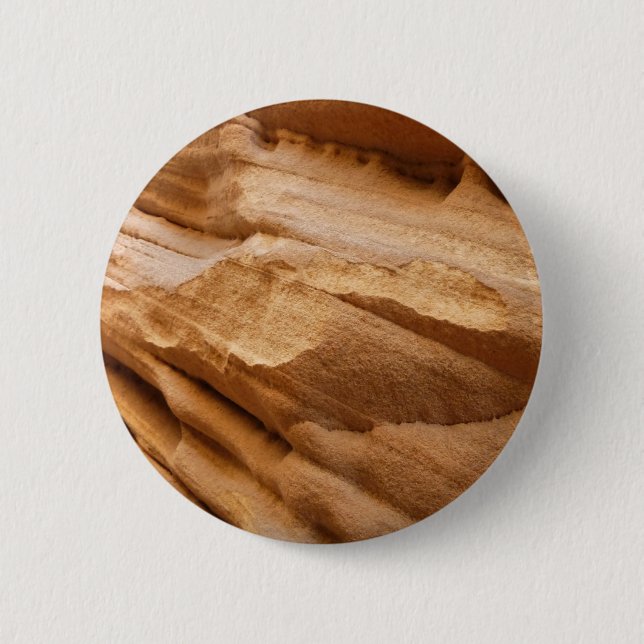 Zion Canyon Wall II Red Rock Abstract Photography Button (Front)