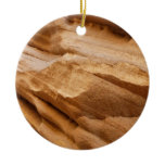 Zion Canyon Wall II Red Rock Abstract Photography Ceramic Ornament