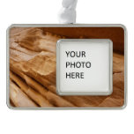 Zion Canyon Wall II Red Rock Abstract Photography Christmas Ornament