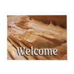 Zion Canyon Wall II Red Rock Abstract Photography Doormat
