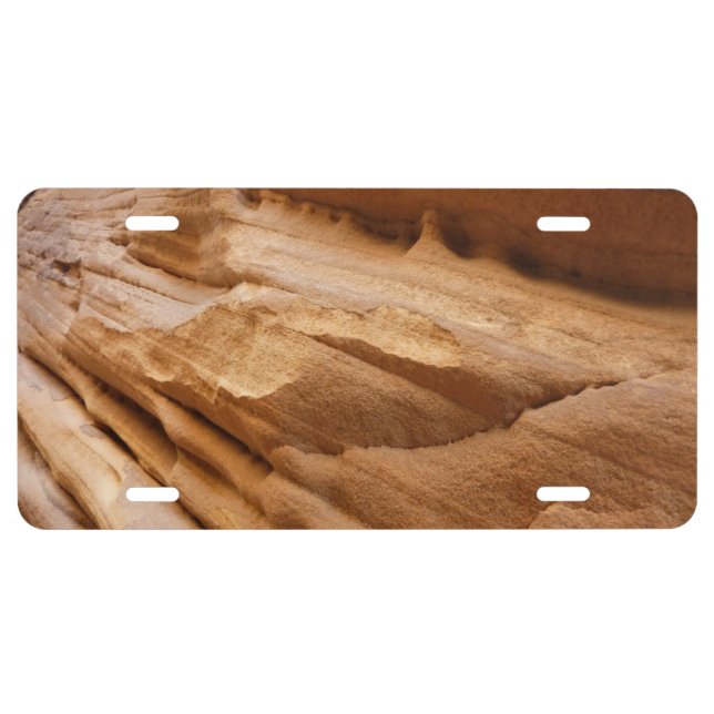Zion Canyon Wall II Red Rock Abstract Photography License Plate (Front)