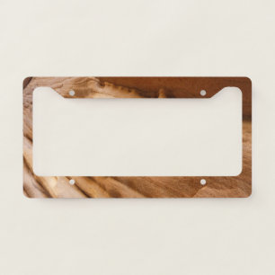 Zion Canyon Wall II Red Rock Abstract Photography License Plate Frame