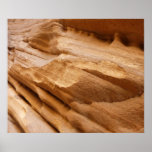 Zion Canyon Wall II Red Rock Abstract Photography Poster