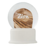 Zion Canyon Wall II Red Rock Abstract Photography Snow Globe