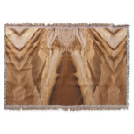 Zion Canyon Wall II Red Rock Abstract Photography Throw Blanket