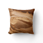 Zion Canyon Wall II Red Rock Abstract Photography Throw Pillow