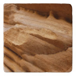 Zion Canyon Wall II Red Rock Abstract Photography Trivet