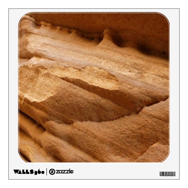 Zion Canyon Wall II Red Rock Abstract Photography Wall Sticker (Front)