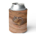 Zion Chipmunk on Red Rocks Can Cooler