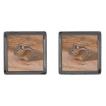Zion Chipmunk on Red Rocks Cufflinks