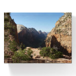 Zion from Angels Landing Trail Paperweight