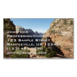 Zion from Angels Landing Trail Zion National Park Business Card Magnet