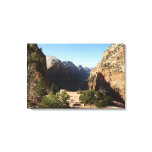 Zion from Angels Landing Trail Zion National Park Canvas Print