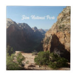 Zion from Angels Landing Trail Zion National Park Ceramic Tile