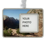 Zion from Angels Landing Trail Zion National Park Christmas Ornament
